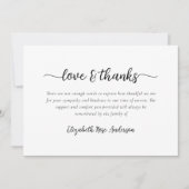 Liefde & Bedankt Sympathie Begrafenis (Voorkant)