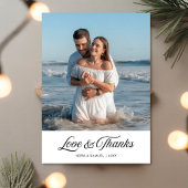 Liefde & Bedankt Verjaardag Paar GreetingCard Feestdagenkaart