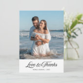 Liefde & Bedankt Verjaardag Paar GreetingCard Feestdagenkaart (Staand voorkant)