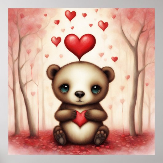 Liefde Beer 1 Poster (Voorkant)