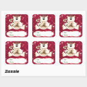 Liefde Beer kerstcadeau Label (Vel)