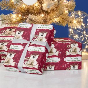 Liefde Beer kleinkind speciaal kerstmis Cadeaupapier