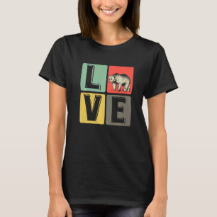 Liefde Beer Mooie Hart Bruin Beren T-shirt