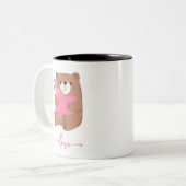 Liefde beer tweekleurige koffiemok (Voorkant links)