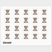 Liefde Beer Vierkante Sticker (Vel)