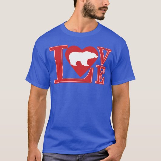 Liefde Beer vriend T-shirt (Voorkant)