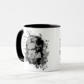 Liefde Beethoven zo veel als ik zo veel vun citaat Mok (Voorkant links)