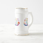 Liefde Begint Met Mama" - 22 oz Stein Design Bierpul (Voorkant rechts)