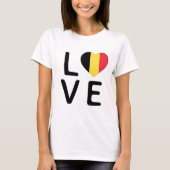 Liefde - Belgische vlag T-shirt (Voorkant)