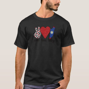 Liefde Belize Trots Belizean vlag Belizean Roots T-shirt