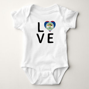 Liefde - Belize vlag Romper