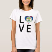 Liefde - Belize vlag T-shirt (Voorkant)