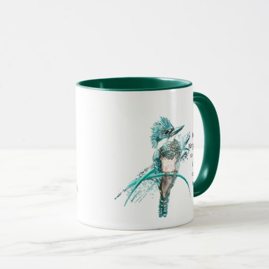 Liefde Belted Kingfisher Dogs zo'n fun Quote Mok (Voorkant rechts)