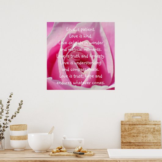 Liefde ben jij poster (Keuken)