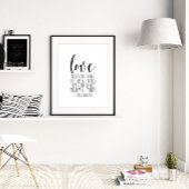 Liefde Beren, 1 corinthians 13:7 Poster