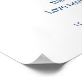 Liefde Beren Alle Dingen Bijbelvers Poster (Hoek)