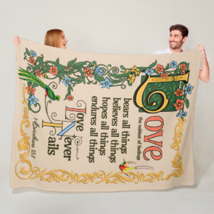 Liefde Beren Alle dingen blijven altijd mislukt Bi Fleece Deken