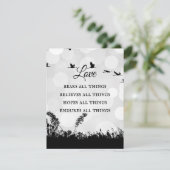 Liefde Beren Alle zwarte Silhouette offertes Feestdagenkaart (Staand voorkant)