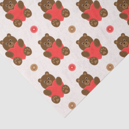 Liefde Beren Tissuepapier (Detail)