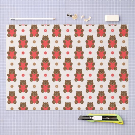 Liefde Beren Tissuepapier (Craft)