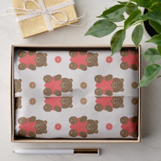 Liefde Beren Tissuepapier (Geschenk)