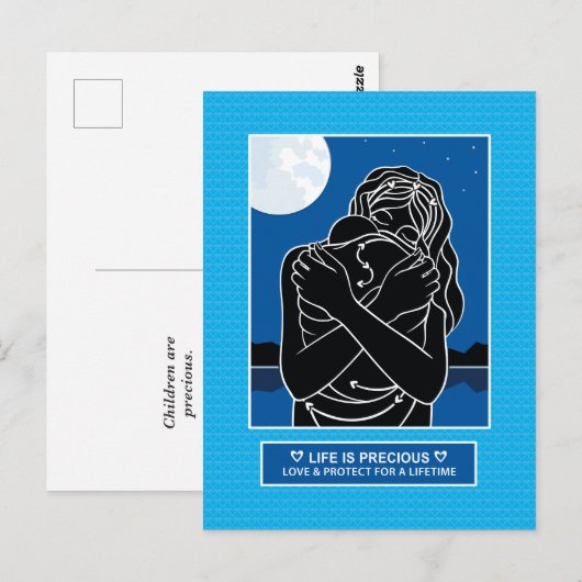 Liefde & bescherm 1_ Briefkaart (Voorkant / Achterkant)