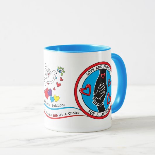 Liefde & Bescherm 2 Rood_ Mok (Voorkant rechts)