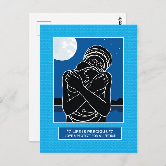 Liefde & bescherm 3_ Briefkaart (Voorkant / Achterkant)