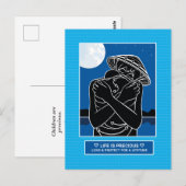 Liefde & bescherm 4_ Briefkaart (Voorkant / Achterkant)