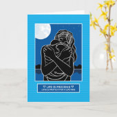 Liefde & bescherming 1_Wenskaart Kaart (Gele Bloem)