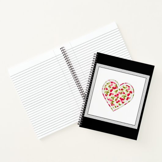 Liefde, bessen, kersen notitieboek (Binnen)