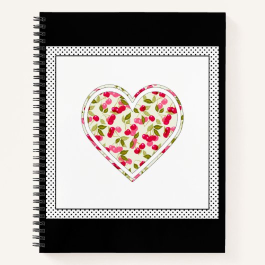 Liefde, bessen, kersen notitieboek (Voorkant)