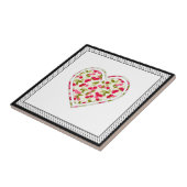 Liefde, bessen, kersen tegeltje (Zijkant)