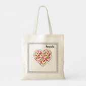 Liefde, bessen, kersen tote bag (Achterkant)