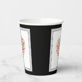 Liefde, bessen, kersenpapierbeker papieren bekers (Links)