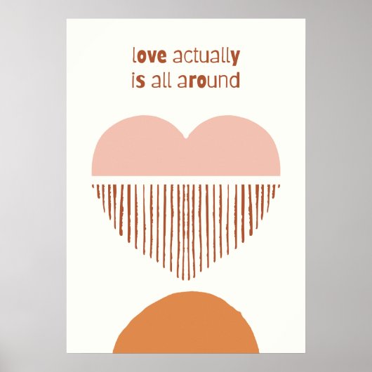 Liefde bestaat eigenlijk overal poster (Voorkant)