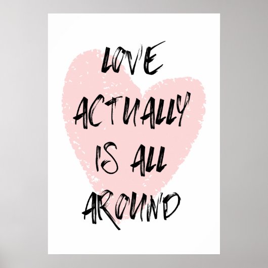 Liefde bestaat eigenlijk overal poster (Voorkant)