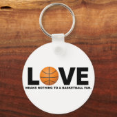 Liefde betekent niets voor een Basketball Fan Sleutelhanger (Voorkant)