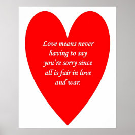 liefde-betekent-nooit-te-zeggen-je-spijt-sindsdien poster