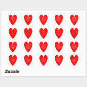 liefde-betekent-nooit-te-zeggen-je-spijt-sindsdien ronde sticker (Vel)