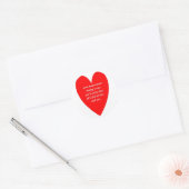 liefde-betekent-nooit-te-zeggen-je-spijt-sindsdien ronde sticker (Envelop)