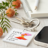 Liefde betekent ... sleutelhanger (Voorkant Rechts)