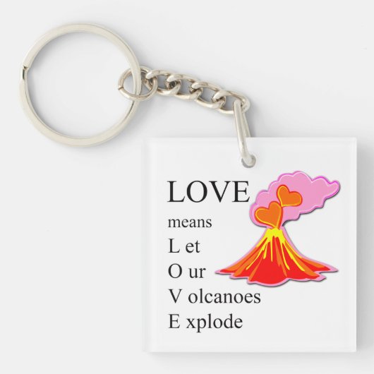 Liefde betekent ... sleutelhanger (Voorkant)