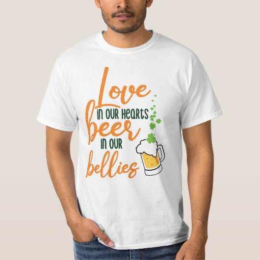Liefde & Bier St. Patrick's Day Fun-61146 T-shirt (Voorkant)