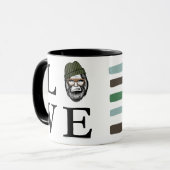 Liefde Bigfoot Mok (Voorkant links)