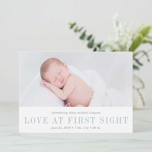 Liefde bij de eerste aankondiging van de geboorte  (Staand voorkant)