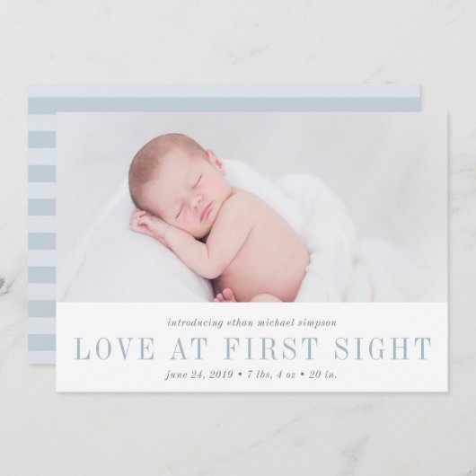 Liefde bij de eerste aankondiging van de geboorte  (Voorkant / Achterkant)