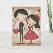 Liefde bij de eerste glimlach kaart (Voorkant)