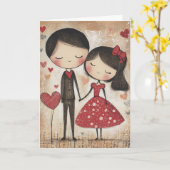 Liefde bij de eerste glimlach kaart (Gele Bloem)