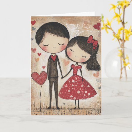 Liefde bij de eerste glimlach kaart (Gele Bloem)